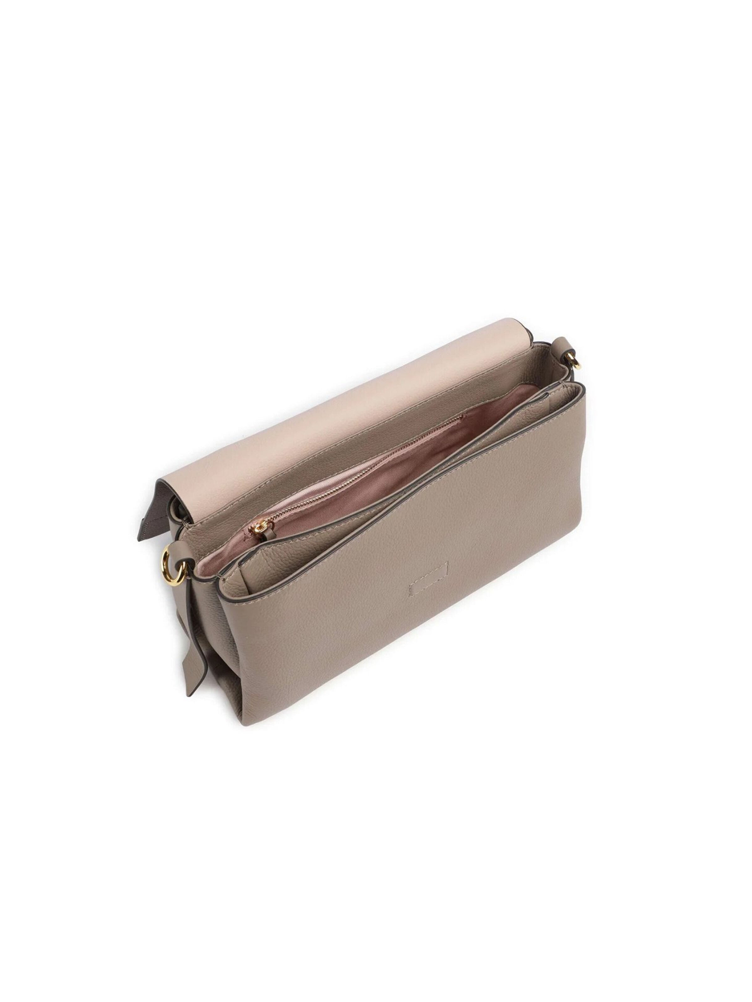 Coccinelle Handbag 'Boheme Grana Double Handbag Double Grainy Leather' in Grey