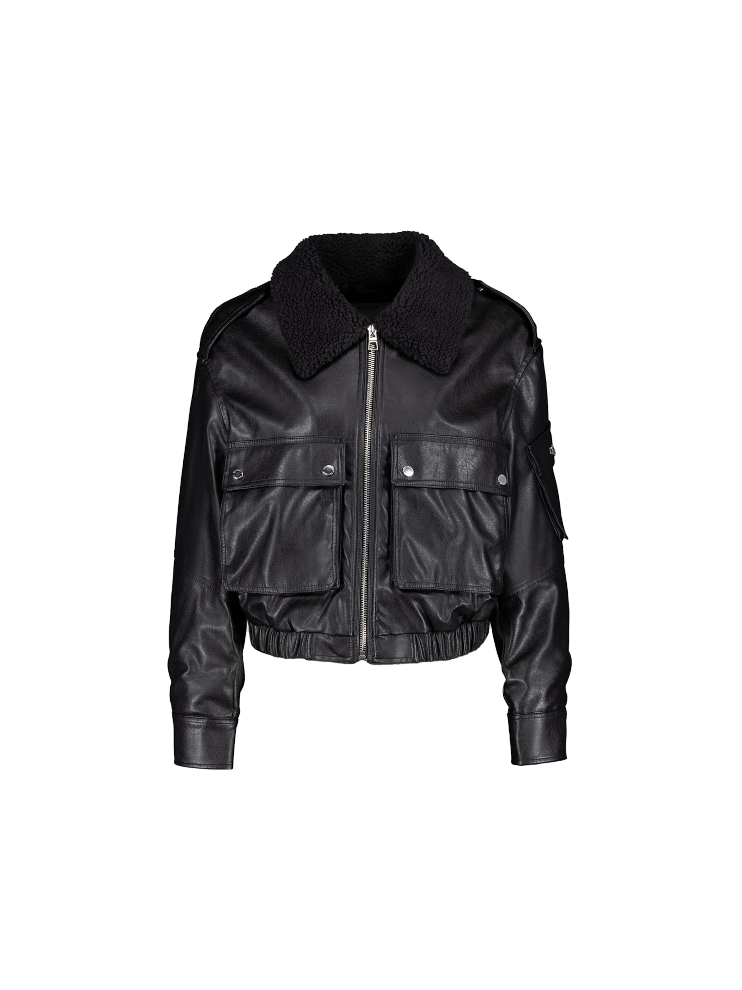 Veste mi saison Bershka en Noir ABOUT YOU