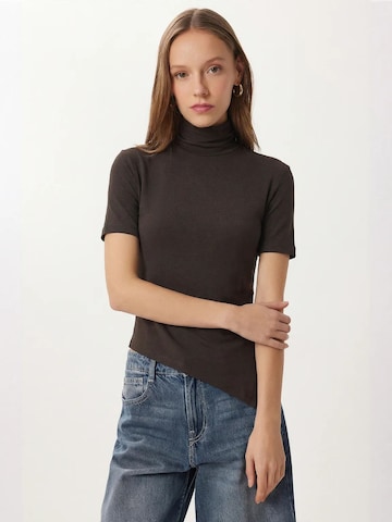 Camicia da donna 'Blusen' di Happiness İstanbul in marrone