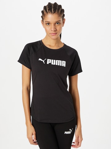 PUMA Λειτουργικό μπλουζάκι σε μαύρο: μπροστά