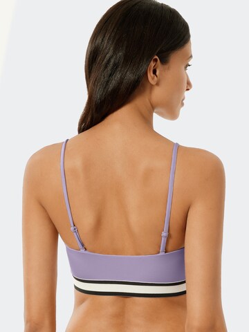 SCHIESSER Bandeau Bikini top ' Aqua Californian Dream ' in Purple