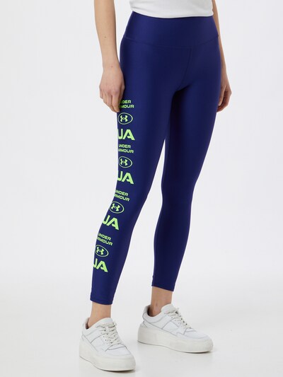 UNDER ARMOUR Sportovní kalhoty - indigo / zelená, Model/ka