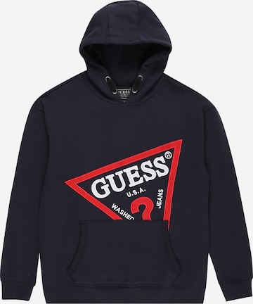 Bluză de molton de la GUESS pe albastru: față