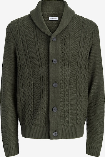 JACK & JONES Strickjacke 'JJJAMES' in XS in dunkelgrün, Produktansicht