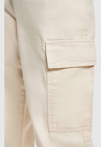 Wide Leg Pantalon cargo DEF en beige