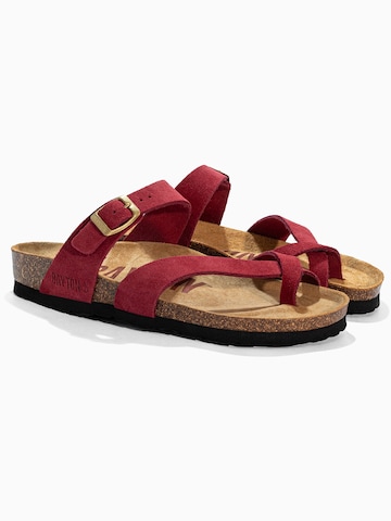 Tongs 'DIANE' Bayton en rouge