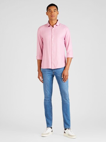 Coupe slim Chemise BURTON MENSWEAR LONDON en rose