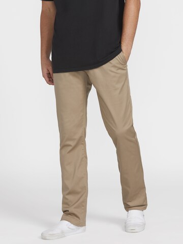 Volcom - Regular Calças chino 'Frickin' em bege: frente