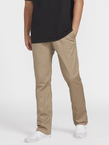 Regular Pantalon chino 'Frickin Modern Stret' Volcom en beige : devant