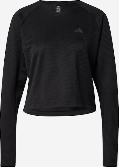 ADIDAS SPORTSWEAR Funksjonsskjorte 'Run Icons 3-Stripes Warm' i grå / svart / hvit, Produktvisning