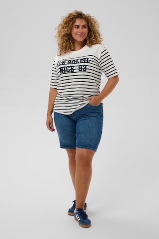 KAFFE CURVE - Camiseta 'KCNalia' en blanco
