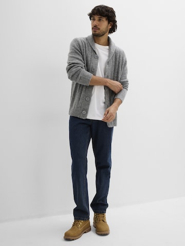 bonprix Gebreid vest in Grijs