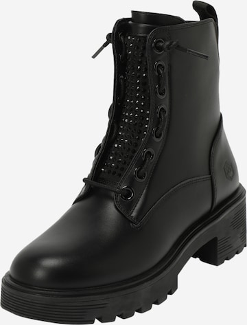 Lumberjack Lace-Up Ankle Boots in Black: front