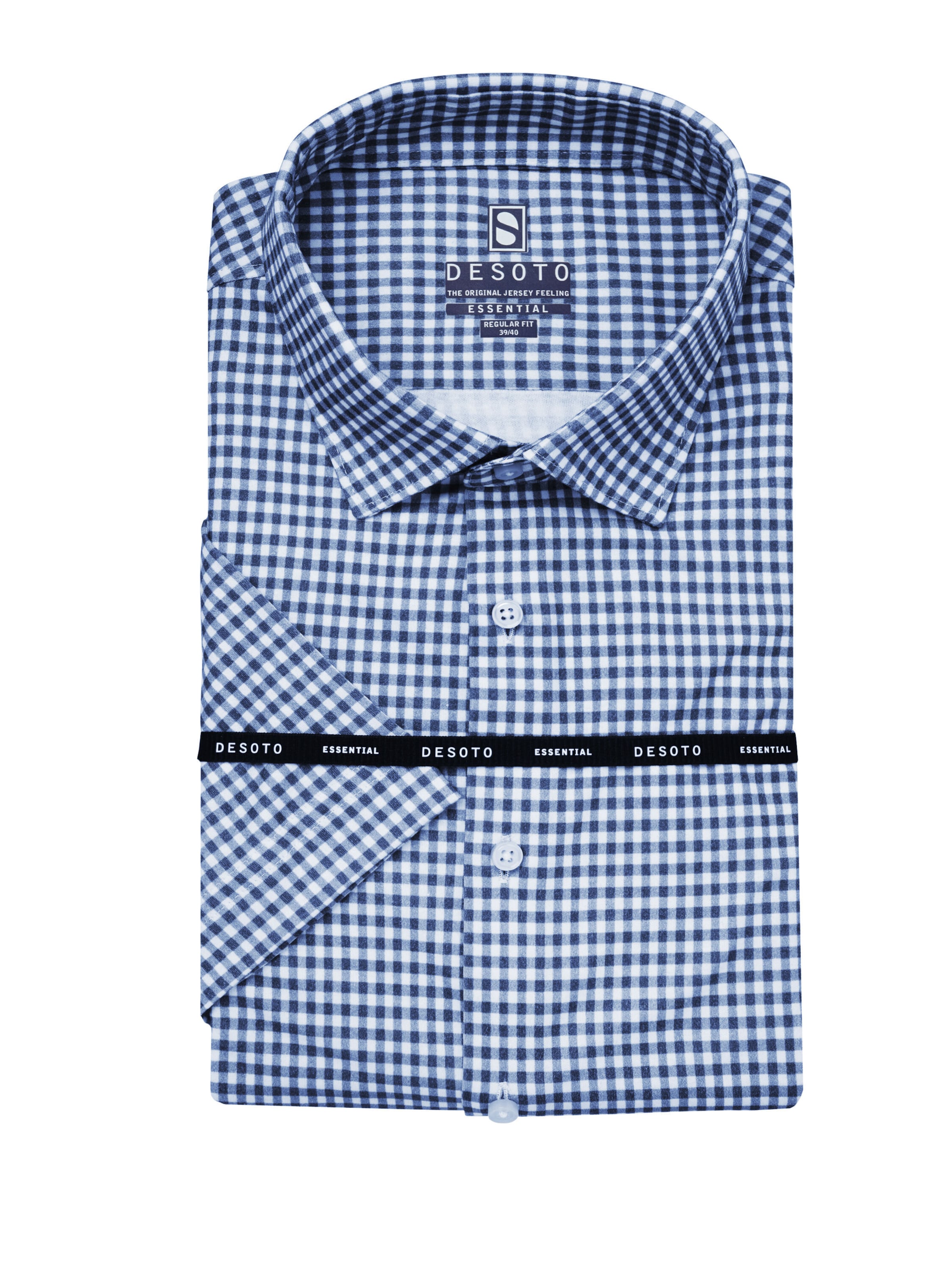 DESOTO Regular fit Overhemd in Blauw: voorkant