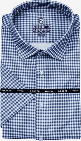 DESOTO Regular Fit Hemd in Blau: Vorderseite