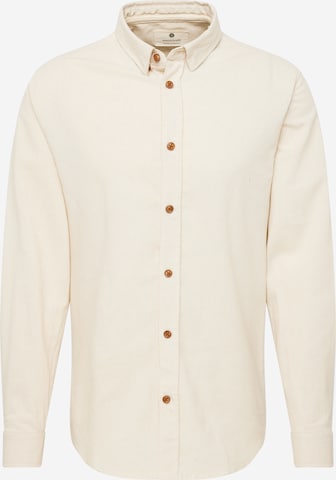 anerkjendt Regular fit Skjorta 'AKLEIF' i beige: framsida