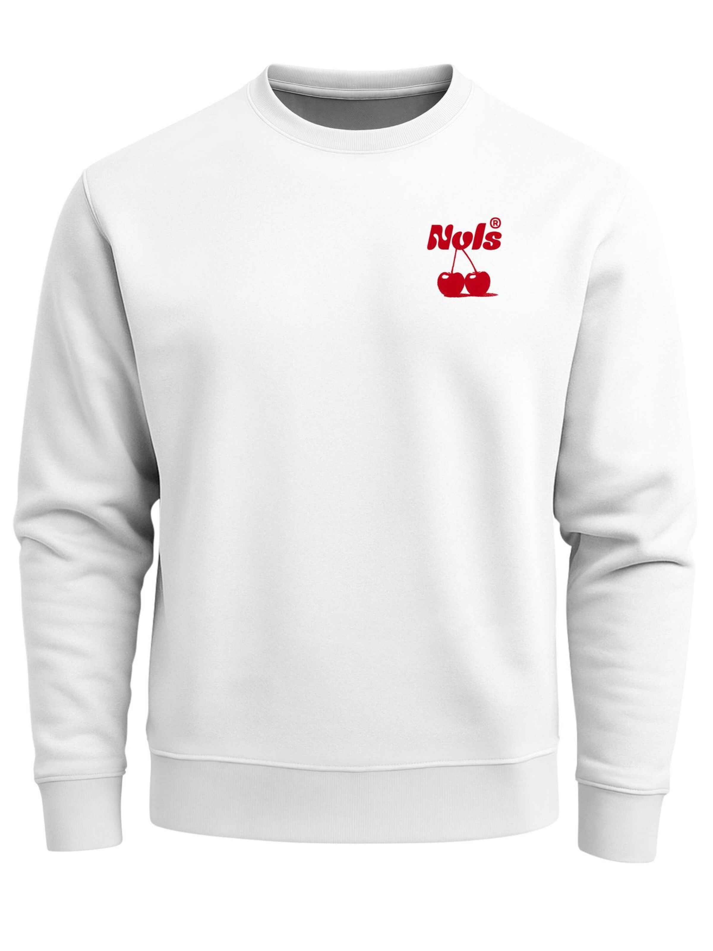 Neverless Sweatshirt 'Cherry Vignola'‌‌‌‌‌‌‌ in Weiß: Vorderseite