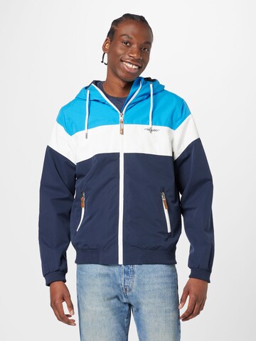 Ragwear Between-season jacket 'JAYCE' in Blue: front