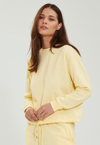 Athlecia Athletic Sweatshirt 'Soffina' in Yellow: front