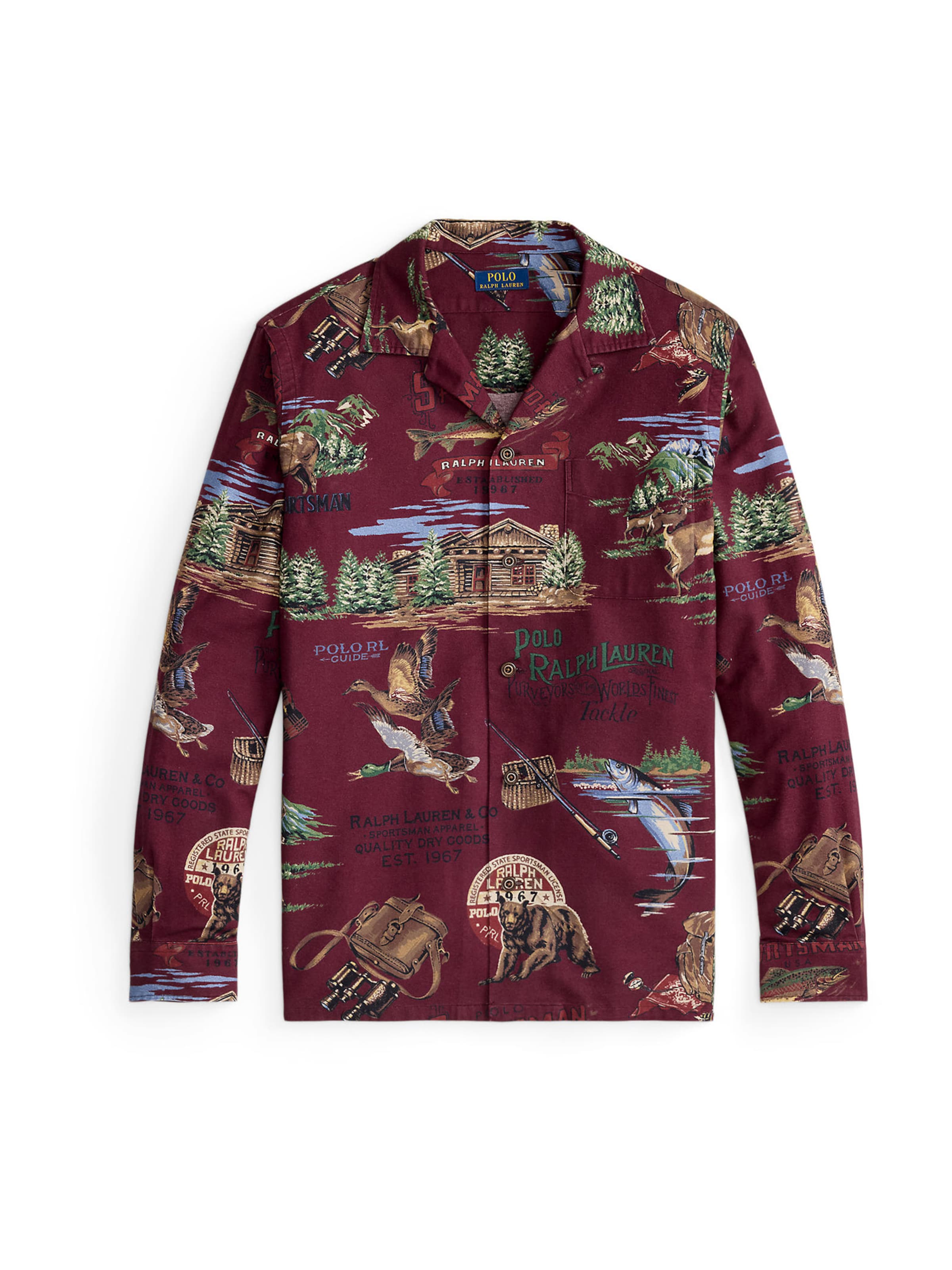 Polo Ralph Lauren Средняя посадка Рубашка в Красный: спереди