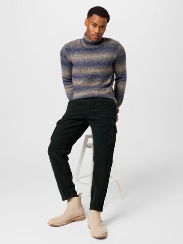 COLOURS & SONS Tapered Cargobroek in Zwart