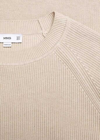 MANGO MAN Pullover i beige