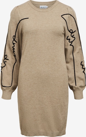 OBJECTPletena haljina 'OBJThess' - bež boja: prednji dio
