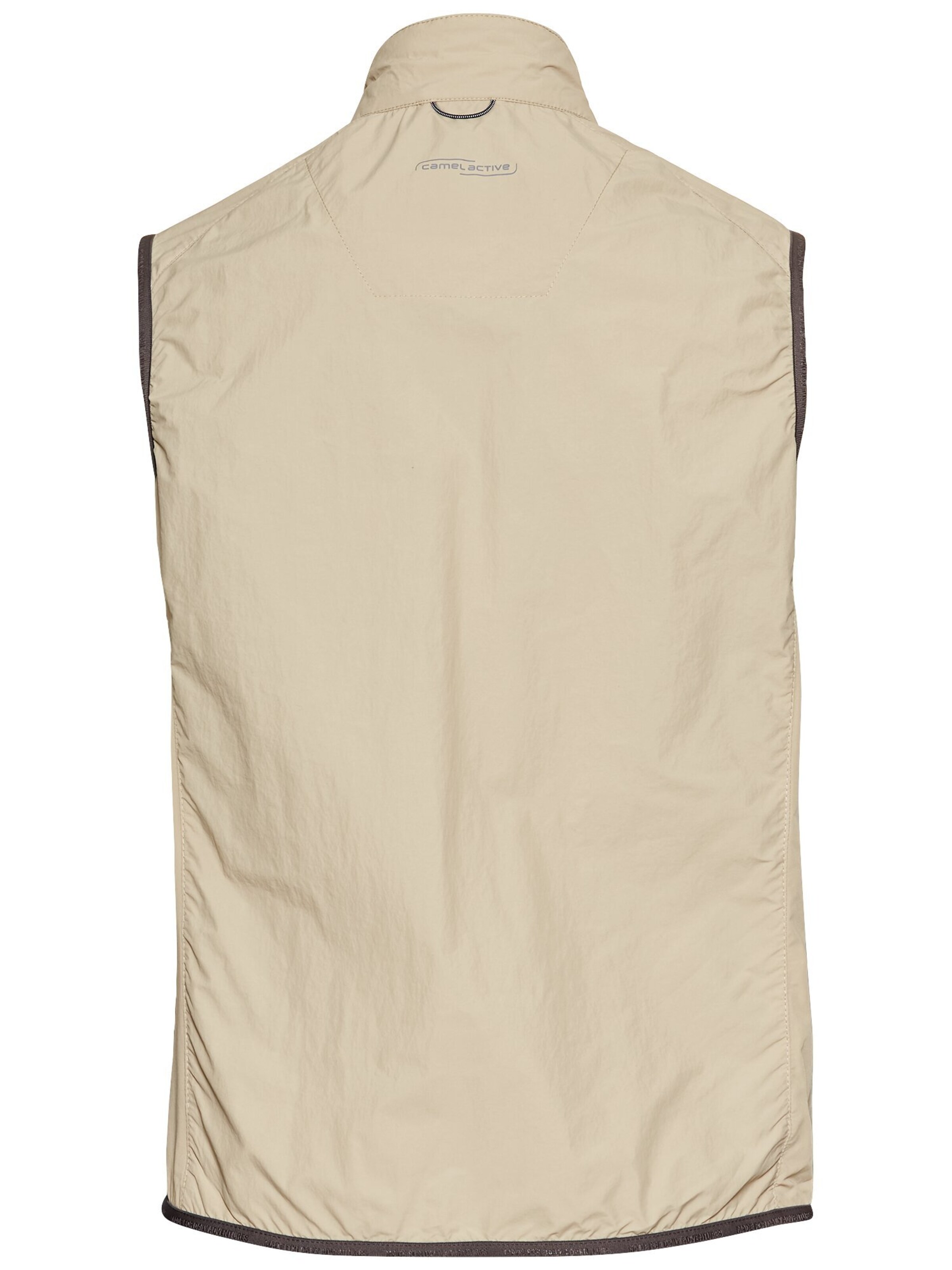 CAMEL ACTIVE Outdoorweste mit Stehkragen in Beige