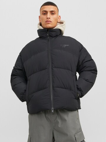 JACK & JONES Winter Jacket 'Viper' in Black: front