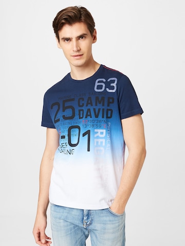 CAMP DAVID Shirt in Blauw: voorkant