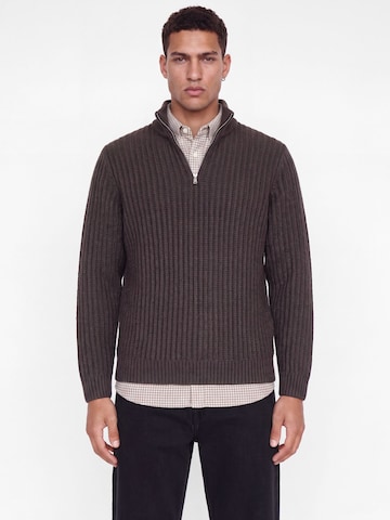 JACK & JONES Sweater in Black: front