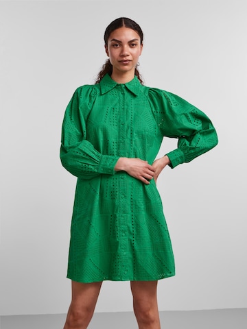 Y.A.S Shirt Dress 'Sado' in Green: front