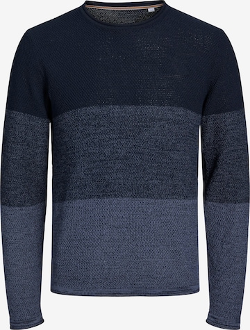 JACK & JONES Sweater 'ORTONS' in Blue: front