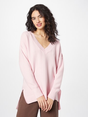 Warehouse - Pullover 'Ottoman' em rosa: frente