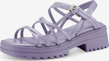 TAMARIS Páskové sandály – fialová: přední strana