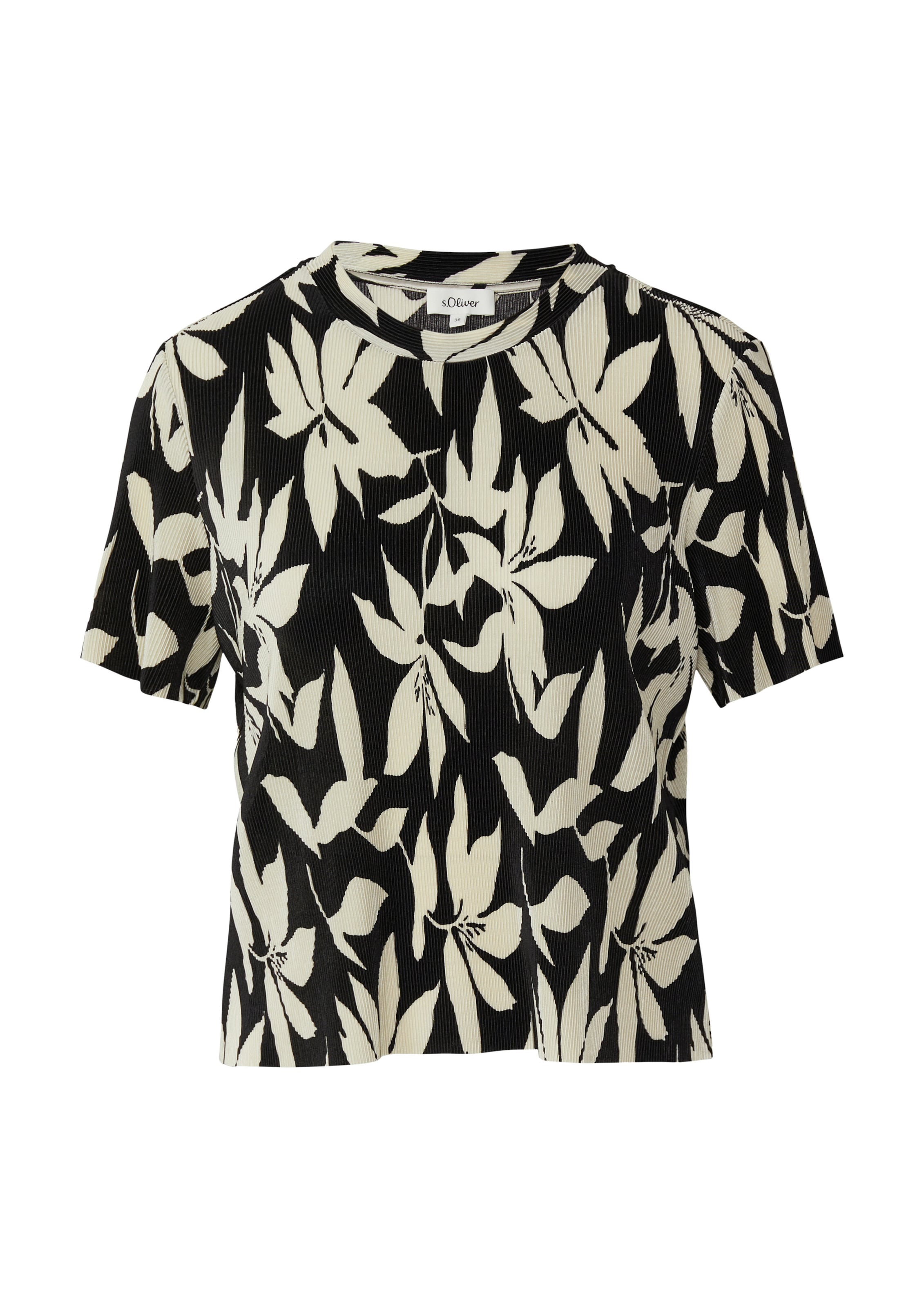 s.Oliver Shirt in Zwart: voorkant