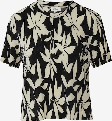 T-shirt s.Oliver en noir : devant