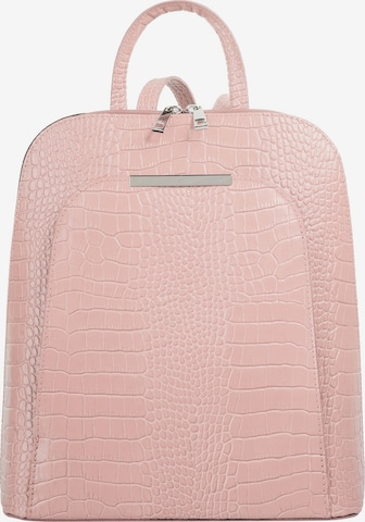 Cluty Backpack in Pink: front