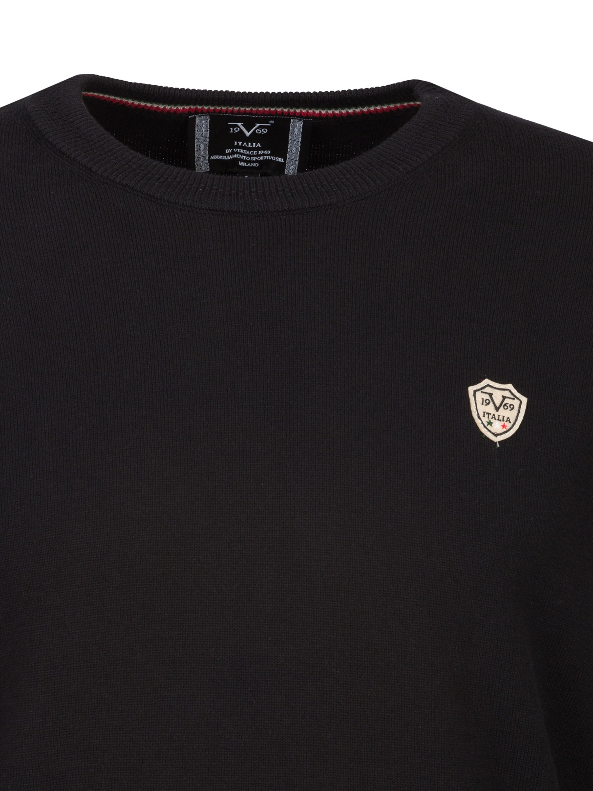 Pull-over 'Tino' 19V69 ITALIA en noir