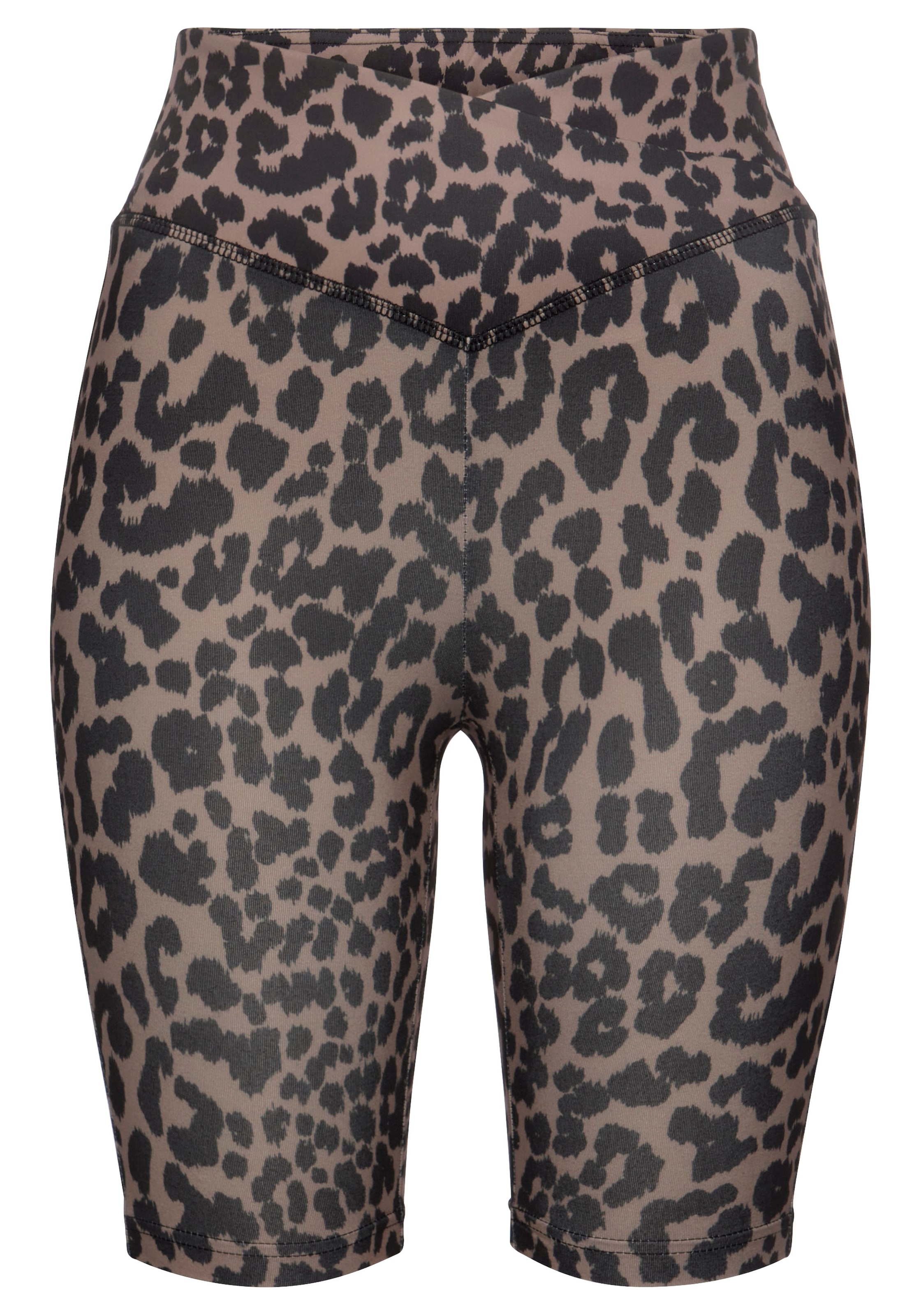 Skinny Pantalon de sport LASCANA ACTIVE en marron : devant