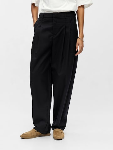 OBJECT Regular Pants in Black: front