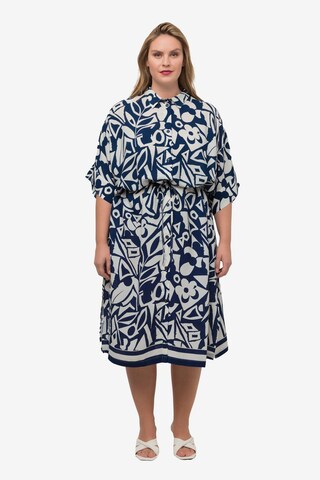 Ulla Popken Shirt Dress in Blue: front