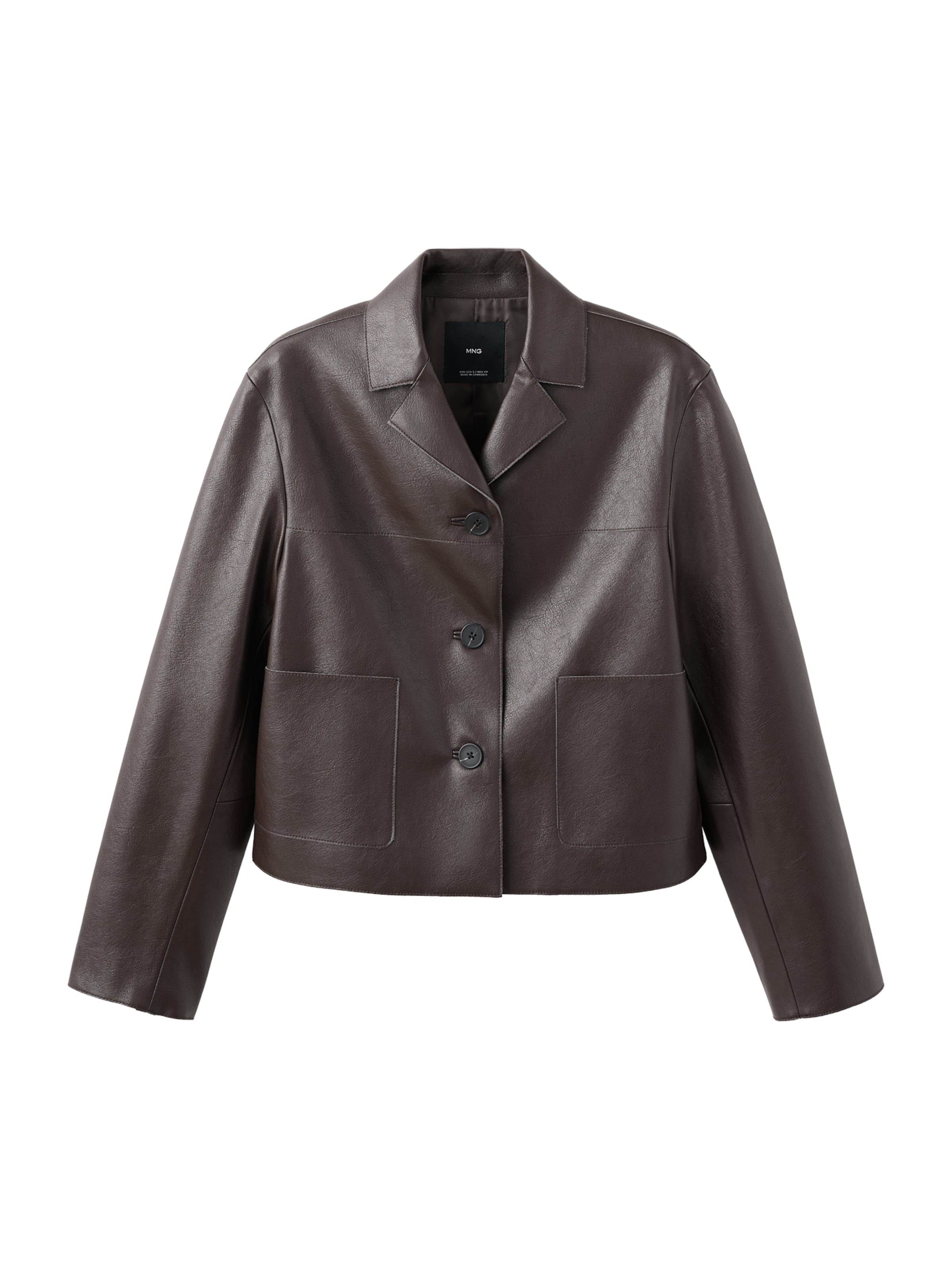 Geacă de primăvară-toamnă 'Sabi' MANGO pe maro închis, Vizualizare produs