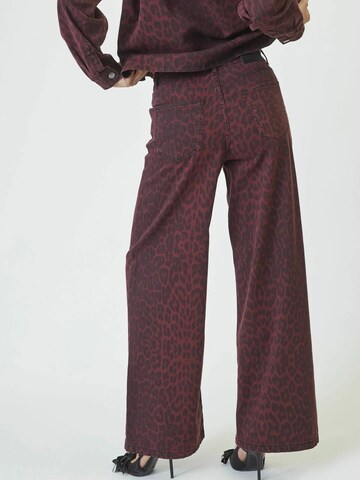 co'couture Regular Broek 'Leo' in Rood