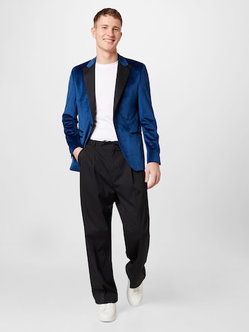 Karl Lagerfeld Slim fit Pintsak 'FORTUNE' w kolorze niebieski
