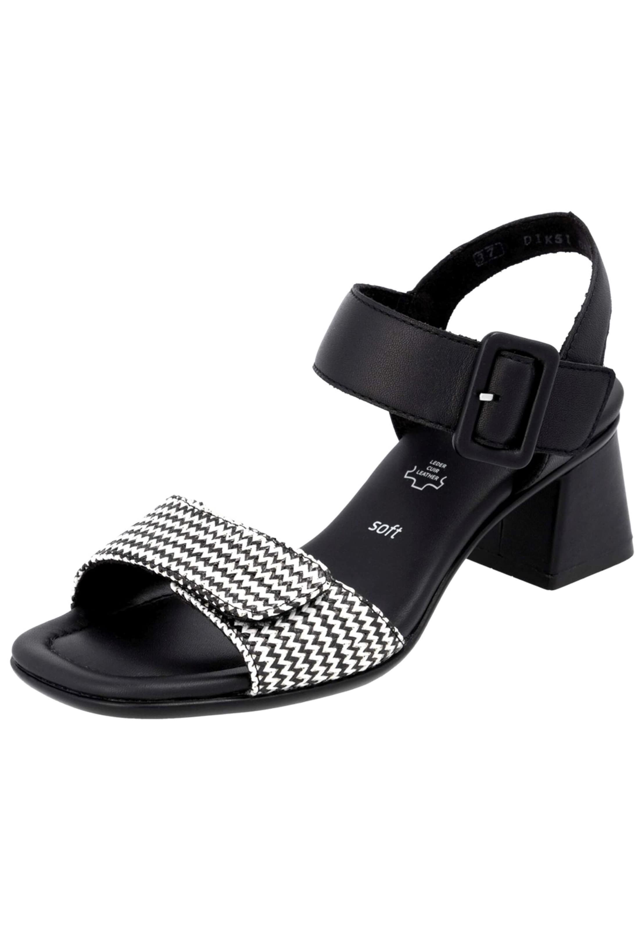 Sandalo con cinturino di REMONTE in nero: frontale