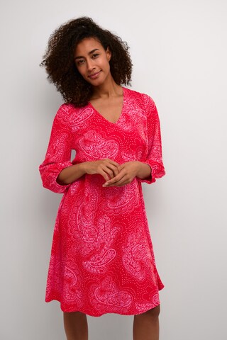 CULTURE Jurk 'Polly' in Rood: voorkant
