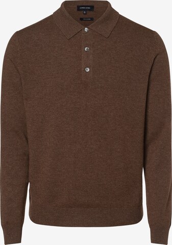 Pull-over Andrew James en marron : devant