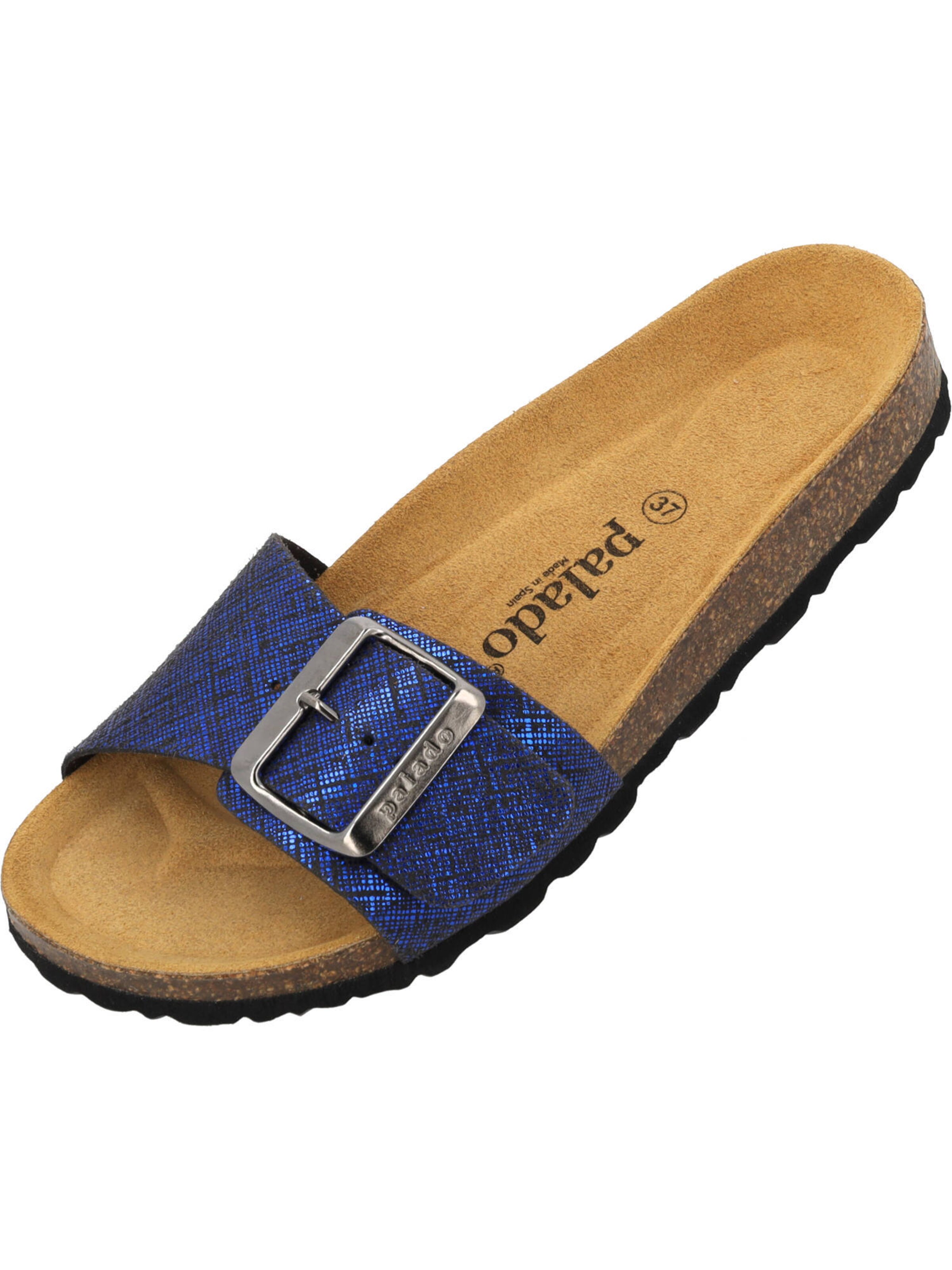 Palado Pantolette 'Malta EGS Artemisa' in Blau: Vorderseite