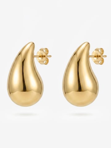 Alster Herz - Pendientes 'Waterdrop' en oro: frente